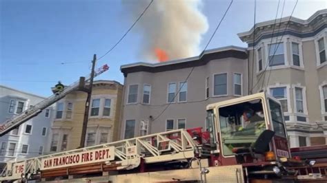 VIDEO: Smoke, flames burst out of building in SF's Nob Hill as crews battle fire